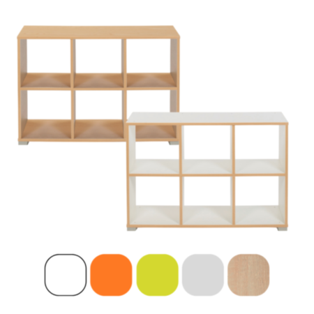 Bubblegum 6 Cube (Horizontal) Room Divider