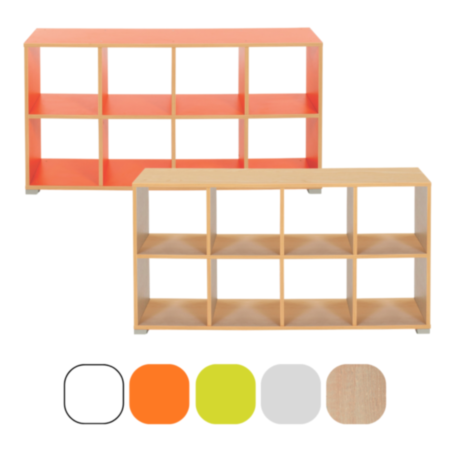 Bubblegum 8 Cube Horizontal Room Divider