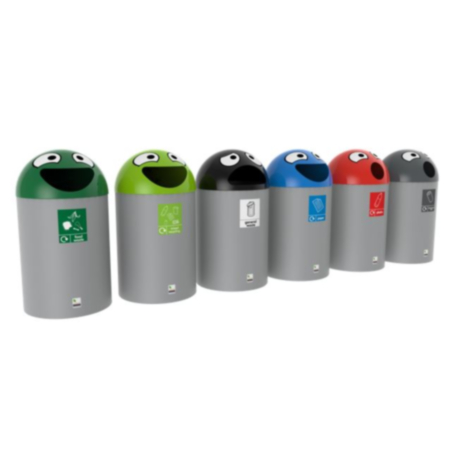 Outdoor Recycled Red Plastic Expression Bin for Playgrounds