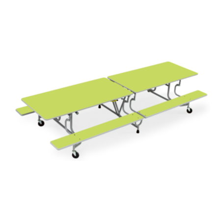 SICO BY-65 Mobile Folding School 8-12 Seater Table with Benches