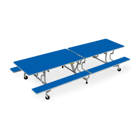 SICO BY-65 Mobile Folding School 8-12 Seater Table with Benches