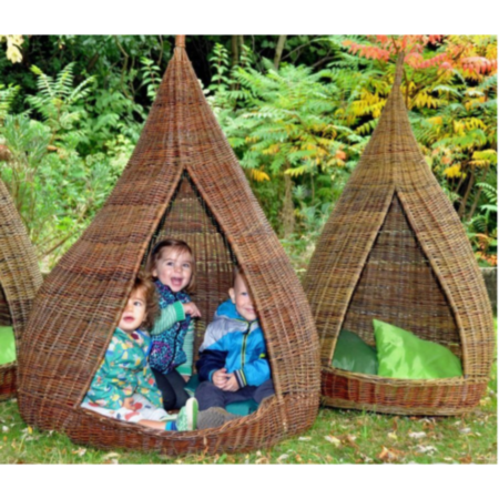 Large Outdoor Wicker Cosy Pod