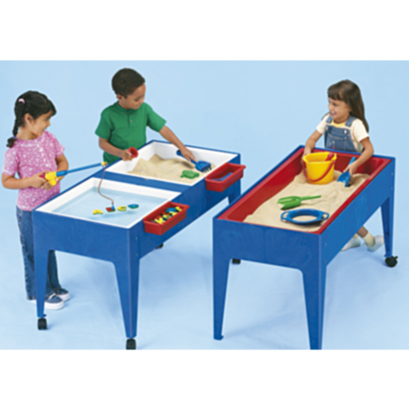 Two Station Sand and Water Table with Lids