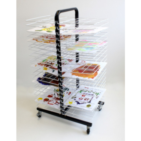 Mobile 40 Shelf Drying Rack With Small Shelf