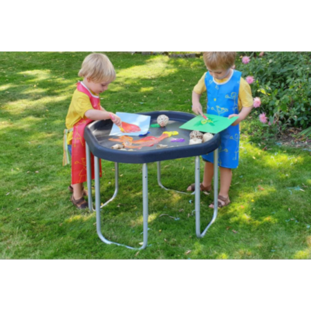 Early Years Mini Black Tuff Tray with Silver Stand