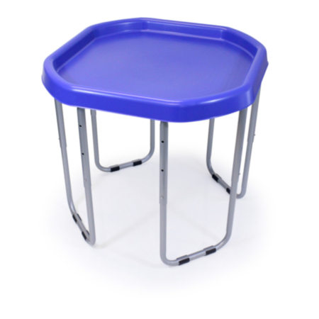 Early Years Mini Blue Tuff Tray with Silver Stand and Cover