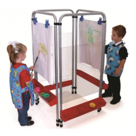 Four Sided Easy Clean Acrylic Easel