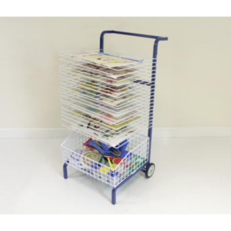 Classroom 20 Shelf Mobile Painting Drying Rack