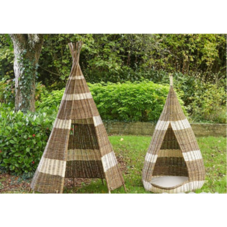 Outdoor or Indoor Wicker Two Tone Pod