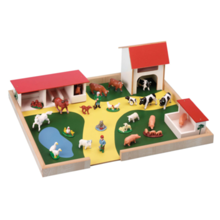 Early Years Wooden Farm and Farm Animals Set
