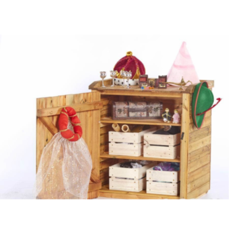 Outdoor Wooden Imagination Shedlet with Chalkboard Door