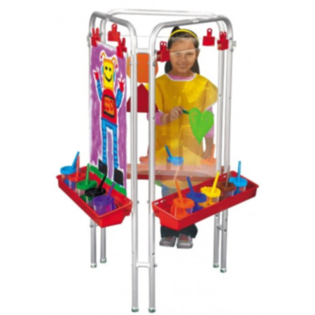 Early Years Indoor and Outdoor 3 Station Art Easel