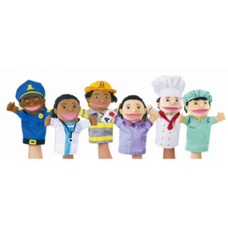 Early Years Let&#039;s Talk Community Helpers Puppet - Set 6