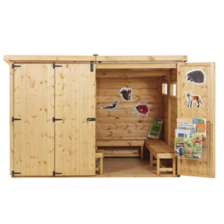 School Closed Curriculum Wooden Outdoor Forest Cabin