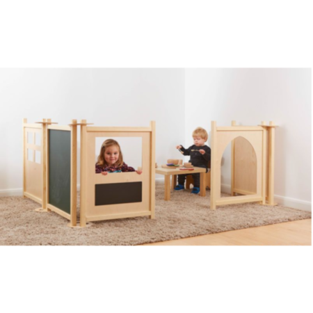 Low Neutral Wood Home Corner - 5 Panel - BUNDLE DEAL