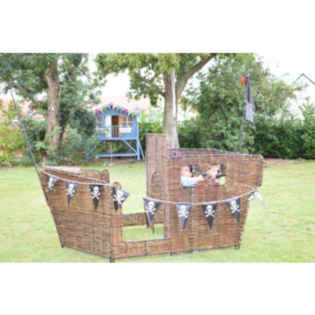 Early Years Wicker Outdoor Role Play Ship - Age 3+