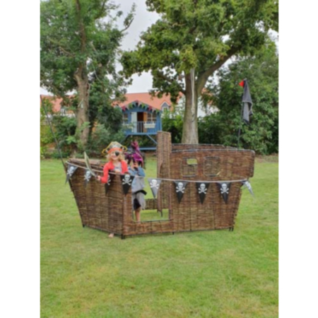 Early Years Wicker Outdoor Role Play Ship - Age 3+