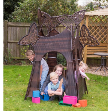 Early Years Small Wicker Rattan Tree House Play Den
