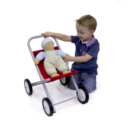 EYFS Small Dolls Pushchair with Red Cover