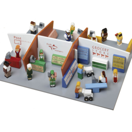 Early Years Wooden Shopping Centre Play Set