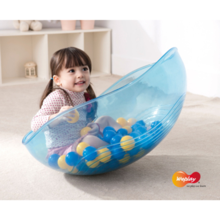 Early Years Rocking Bowl - Clear Blue
