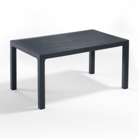 Outdoor Canterbury Rectangular Polypropylene 6 Seater Cafe Bistro Table