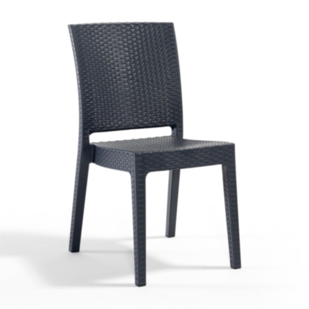 Canterbury Polypropylene Rattan Cafe Bistro Side Chair