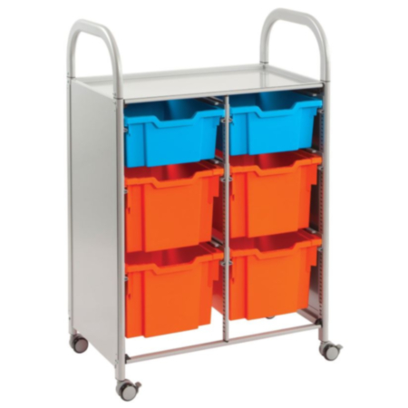 Gratnells Mobile Callero 2 Deep and 4 Extra Deep Tray Trolley