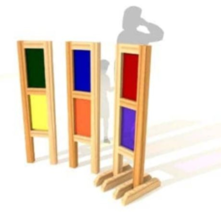 Timotay Outdoor Playground Sensory Rainbow Posts Freestanding