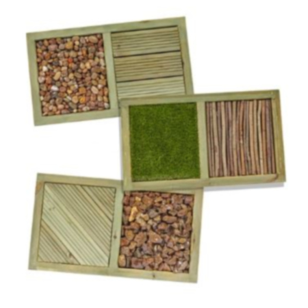 Timotay Outdoor Playground Sensory Tactile Learning Panels - Set of 3 Pairs