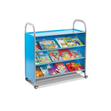 Callero Tilted Classroom Book Storage Trolley Unit