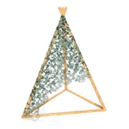 Timotay Education Anywhere Teepee Frame with Camo Net