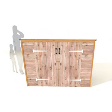 Timotay Outdoor Playground Timber Storage Unit