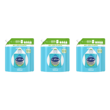 Carex Hand Wash Pouch 3 X 1000ml