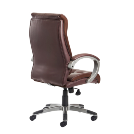 Catania High Back Office Leather Executive Chair - Brown