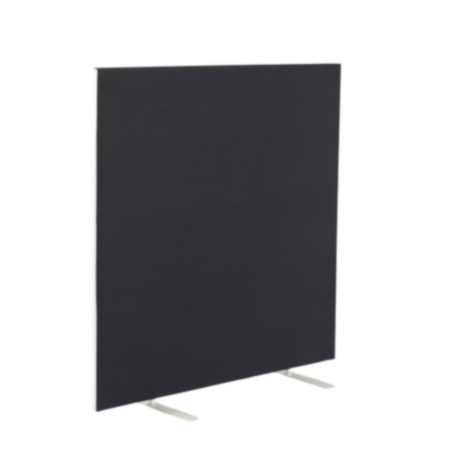 Mizar Upholstered Floor Standing Screen Straight -Black-1200mm-1800mm
