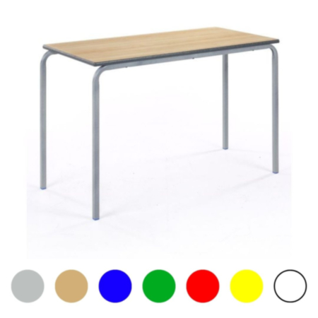 Premium Stacking Crush Bent Rectangle School Table- Duraform Edge &amp; Frame 