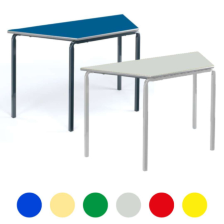  Trapezoidal Crushed Bent Classroom Table 