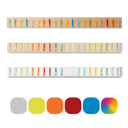 School Coat Hook Rail with 20 Hooks