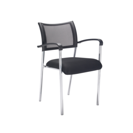 Jupiter Mesh Conference  Armchair with Chrome Frame