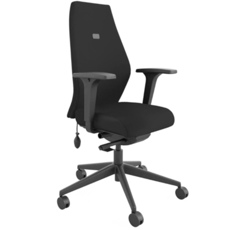 Aspect Black Back Bariatric Ergonomic Office Chair - Black