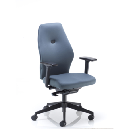 Aspect Black Back Bariatric Ergonomic Office Chair - Grey