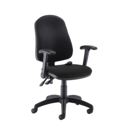 Calypso Ergo Ergonomic Office Operator Chair with Folding Arms -Black