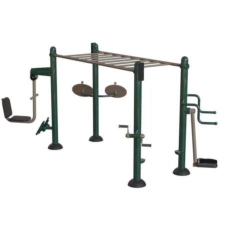 Children&#039;s Fitness Rig Outdoor Multi-user Equipment - 6 Users
