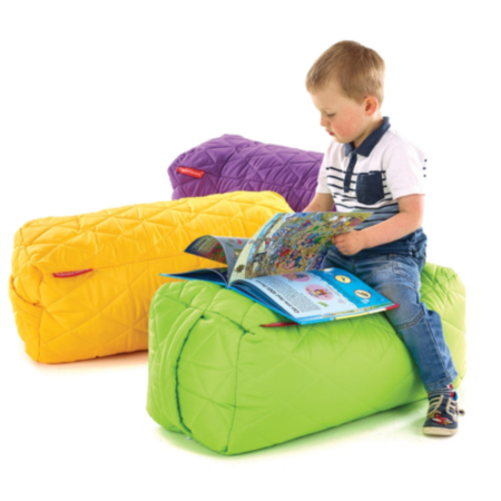 2 Seater Indoor or Outdoor Quilted Bench Bean Bag - Set of 6