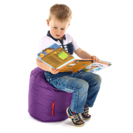 Small Outdoor Quilted Pouffes - Set of 6