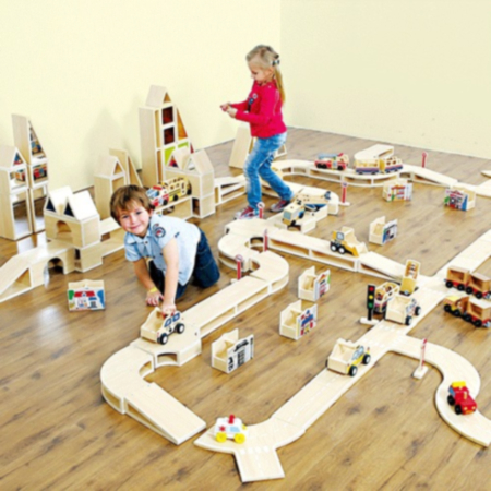 Early Years City Wooden Blocks Construction Kit - Basic Set