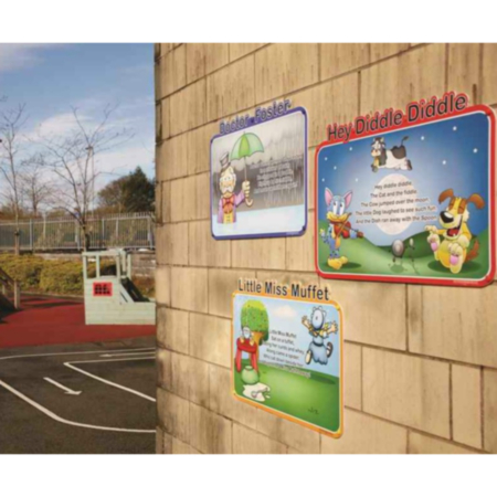 Children&#039;s Little Miss Muffet Outdoor Picture Board
