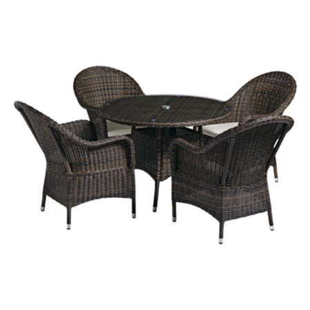 Clova Outdoor Wicker Weave Dining Set