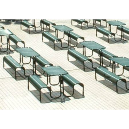 All in One Outdoor Metal Picnic Bench &amp; Table